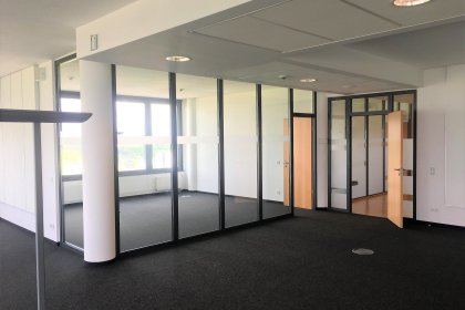 Büro mit Glas