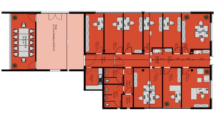 Moderne Bürofläche mit Klima zu vermieten
