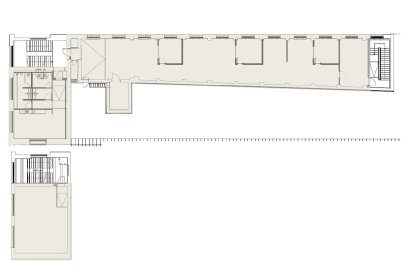 Grundrissplan 2. und 3.OG Bauteil F