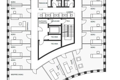 Grundrissplan 2.-4.