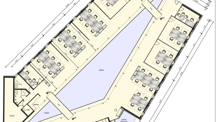 Ausgefallenes Low Energy Bürohaus in Ossendorf