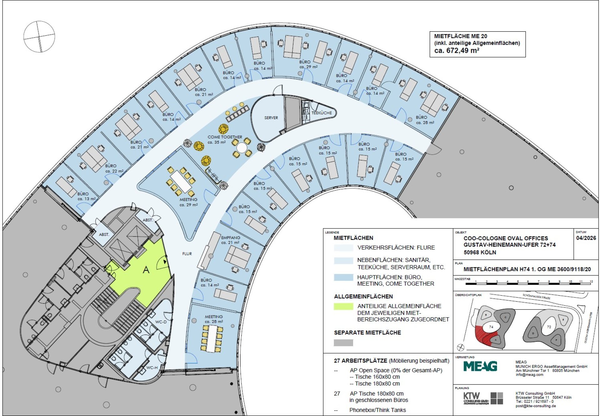 Grundriss 1.OG 672 m²