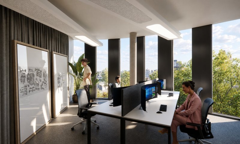 GREEN-Building Office am Rheinufer zu vermieten