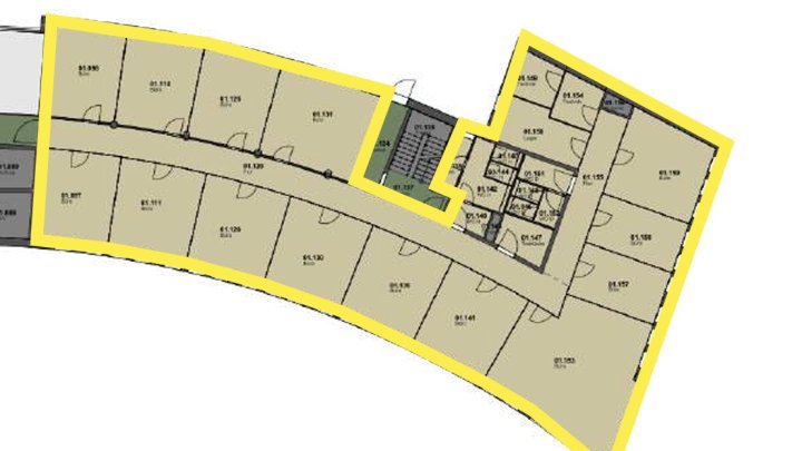 Repräsentative Büroflächen im ABC-Tower zu vermieten