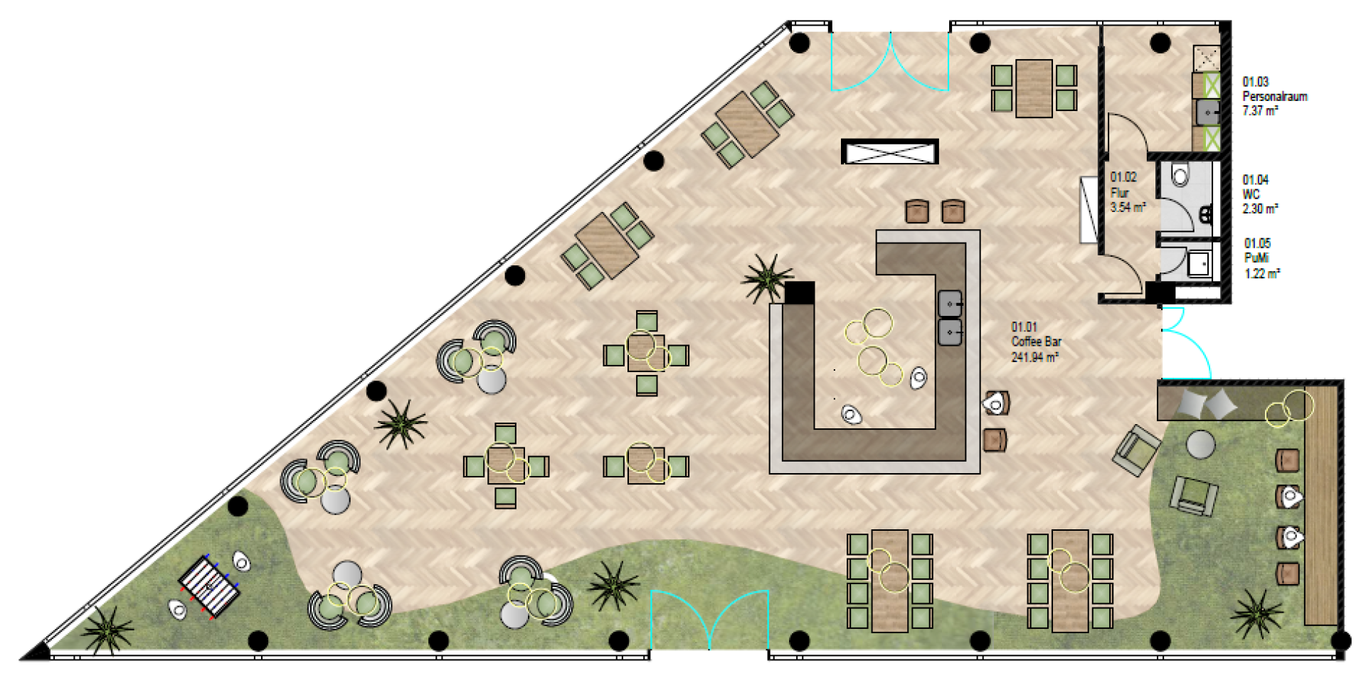 Mustergrundriss EG LaLo