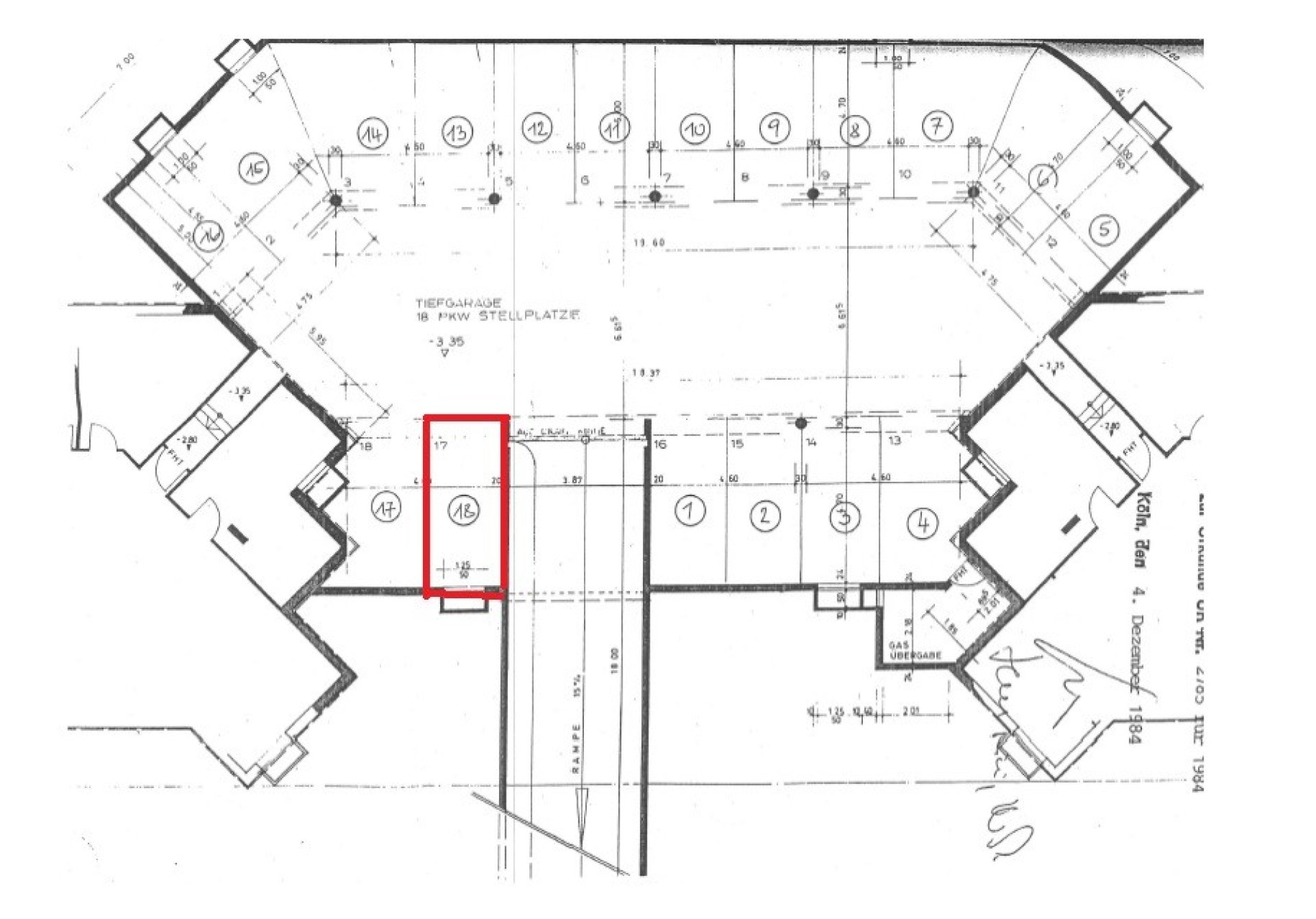 Tiefgaragenplan