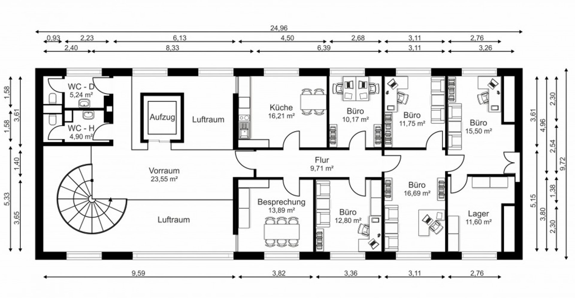 Grundrissplan 1.OG