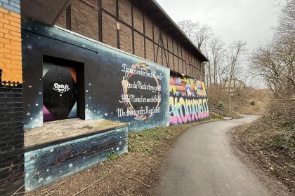 Anlieferung Rückseite in Keller