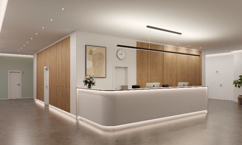 Moderne Praxisflächen im Ärztehaus in der Innenstadt