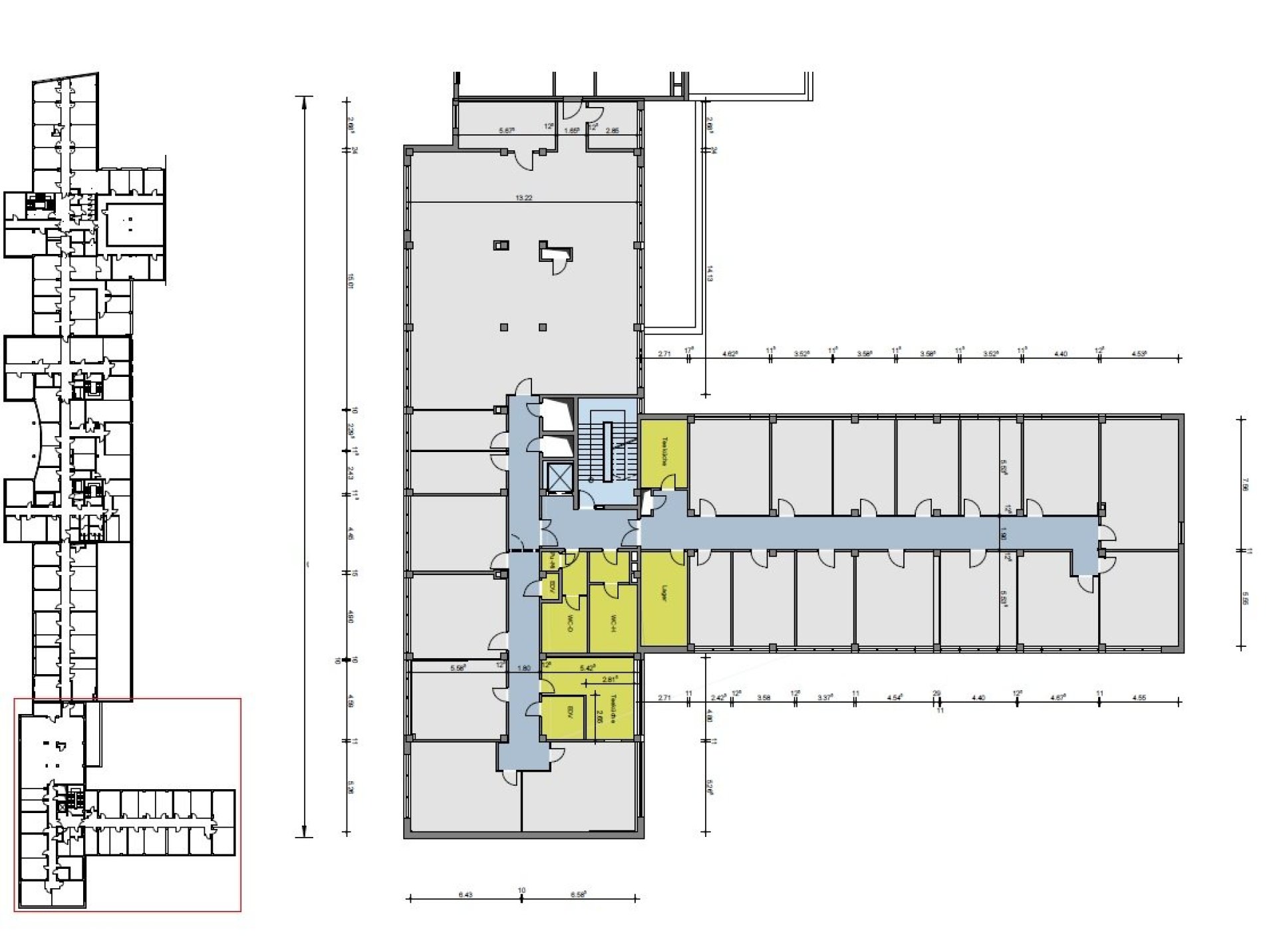 Grundrissplan Regelgeschoss