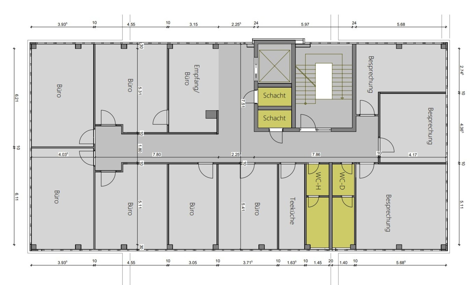 Grundrissplan 5.OG 321 m²