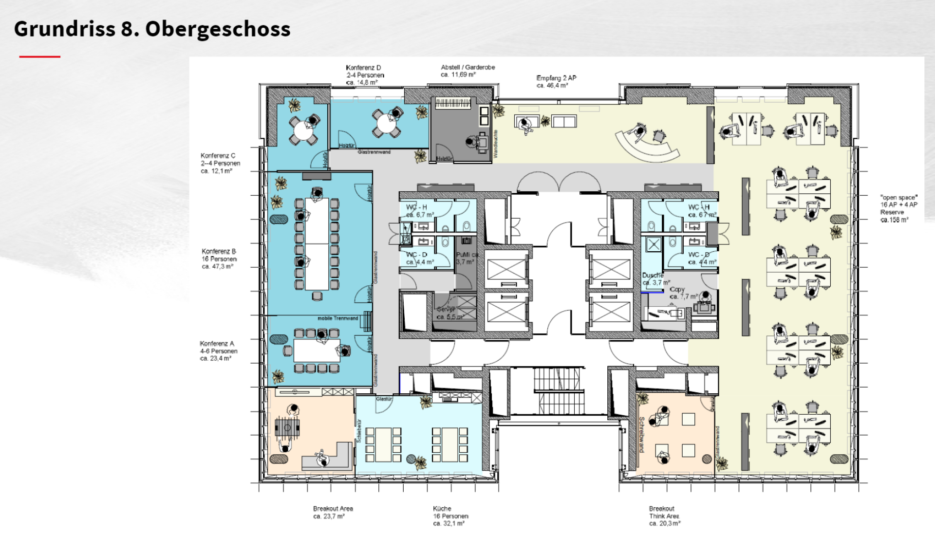 Grundrissplan 8.OG