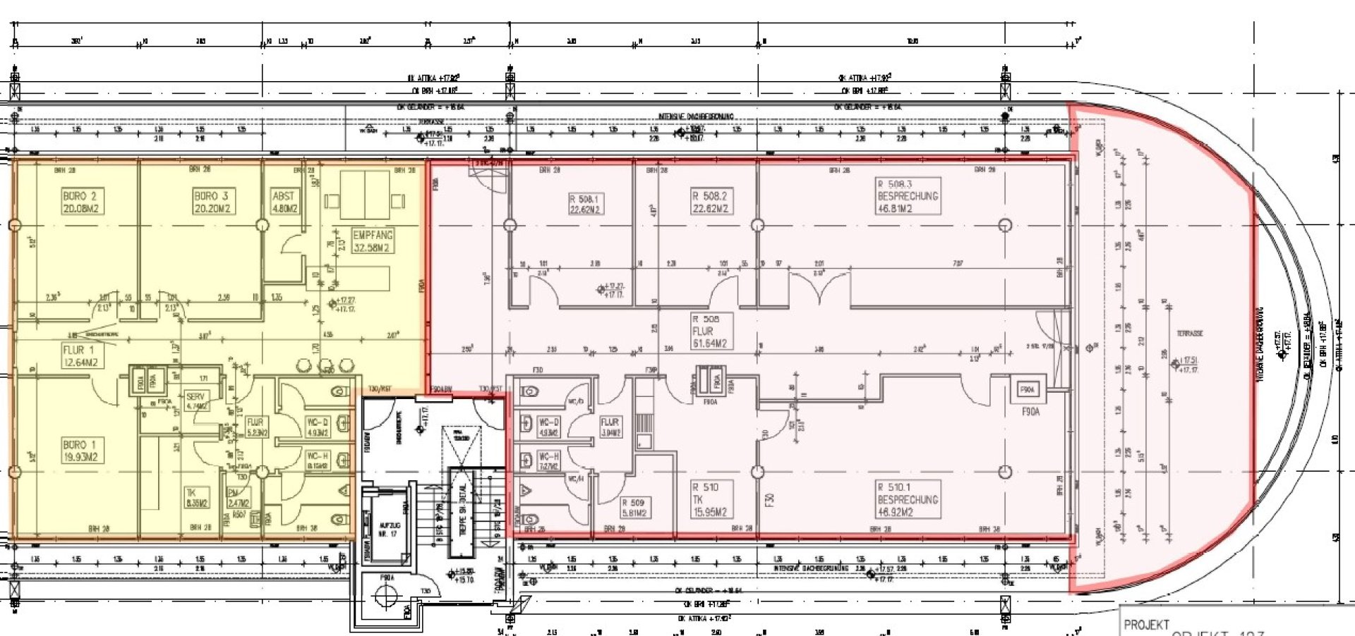 Grundrissplan 5. OG
