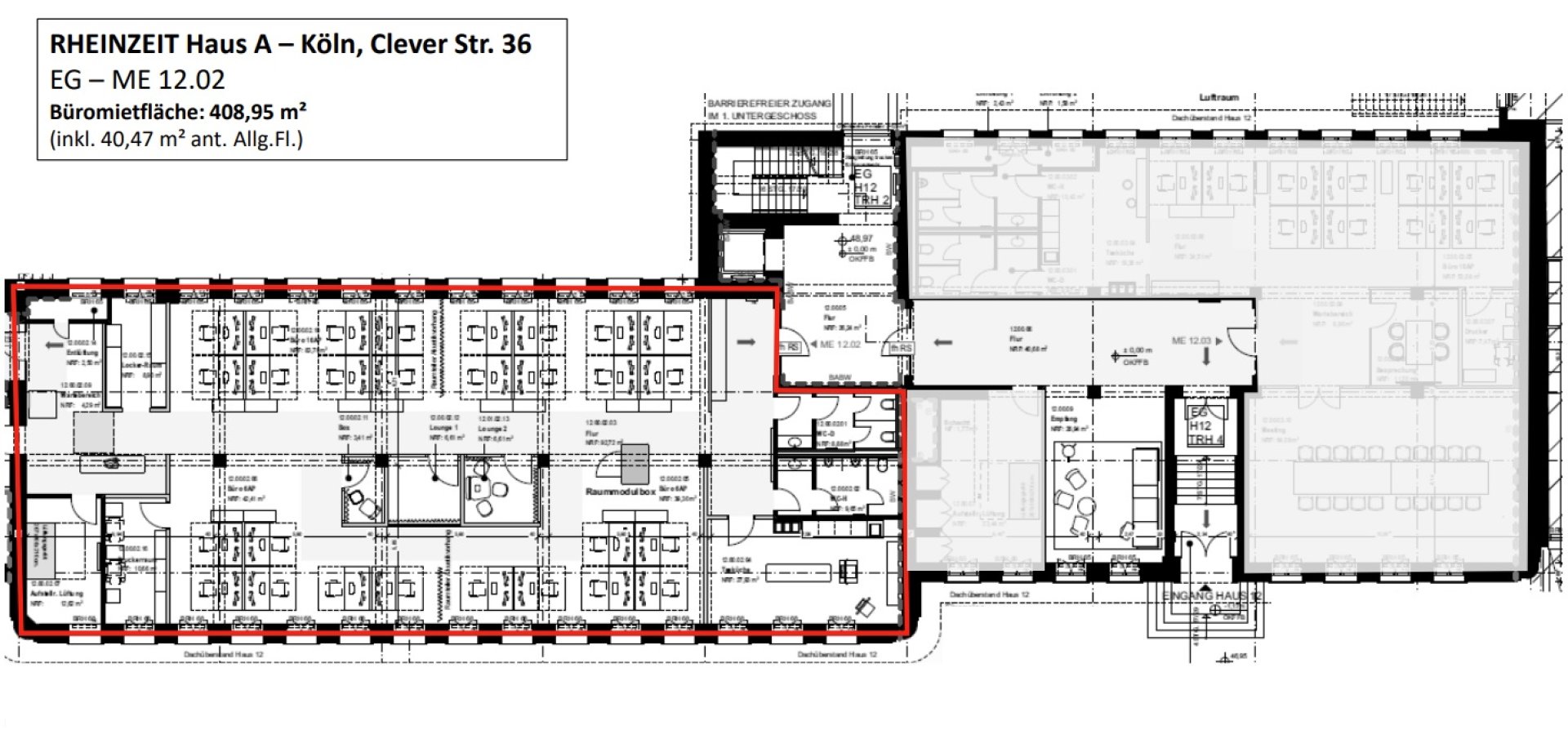 Grundrissplan CS36