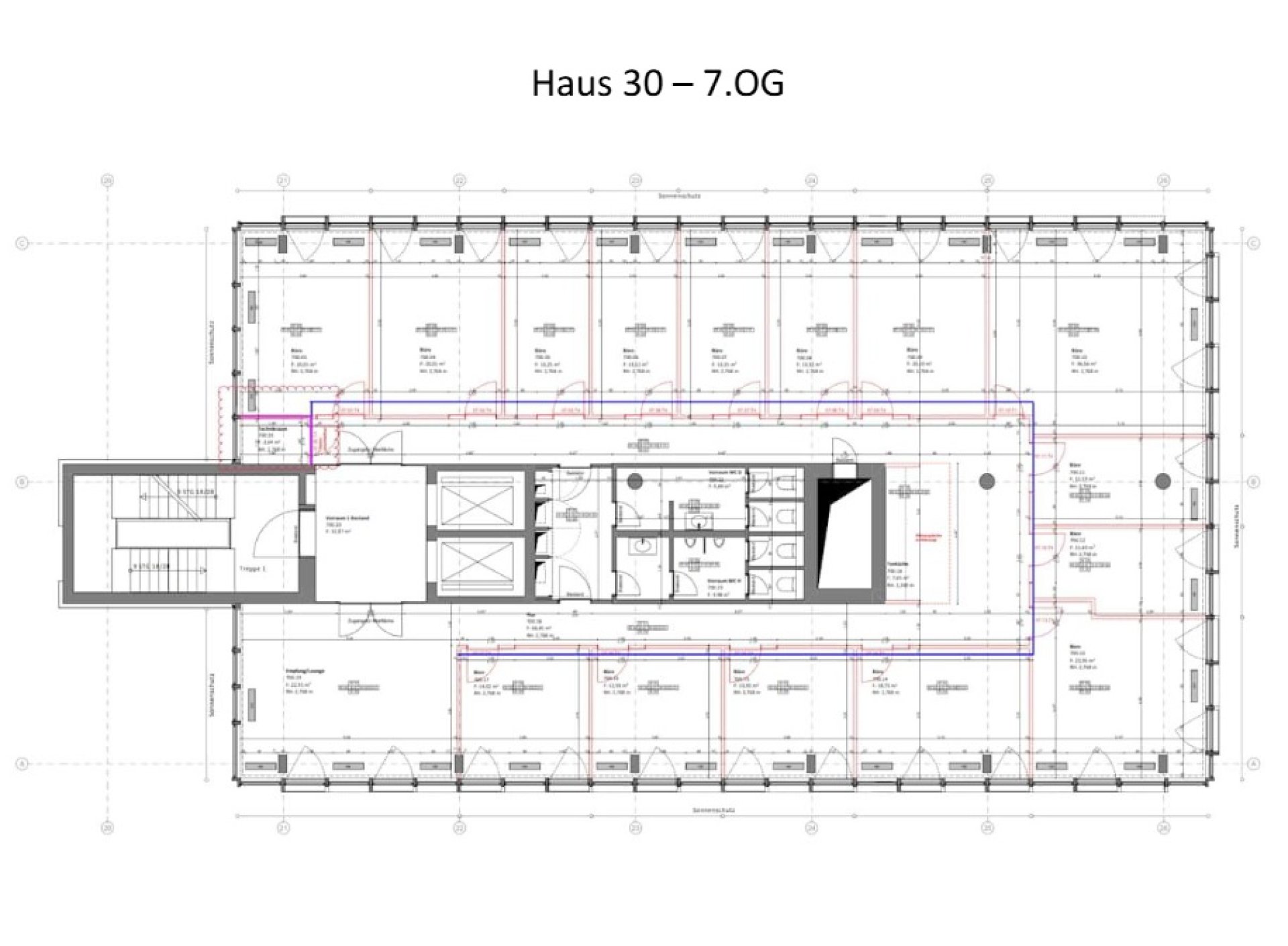 Grundrissplan Haus 30 - 7OG