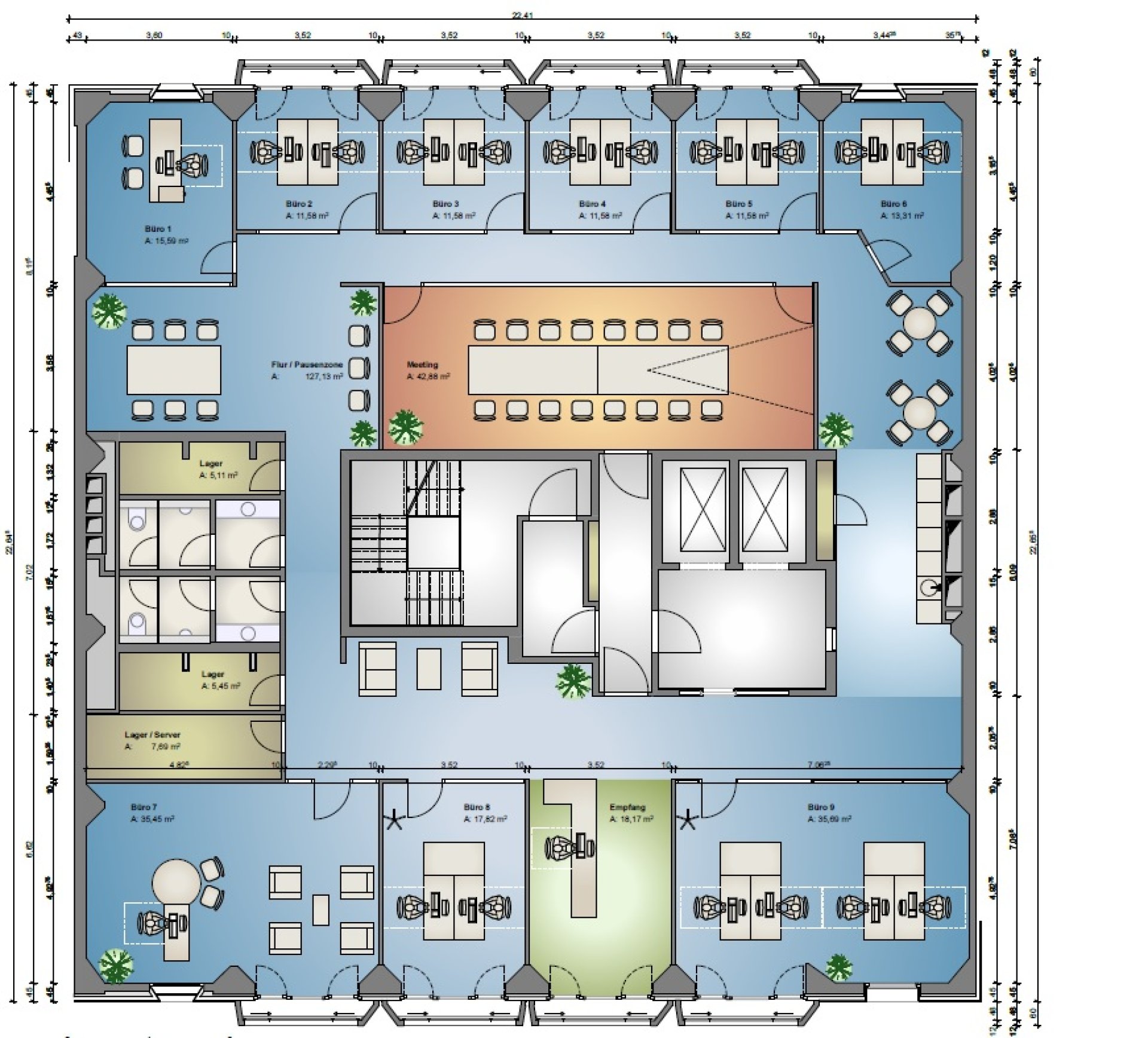 Grundrissplan 5OG