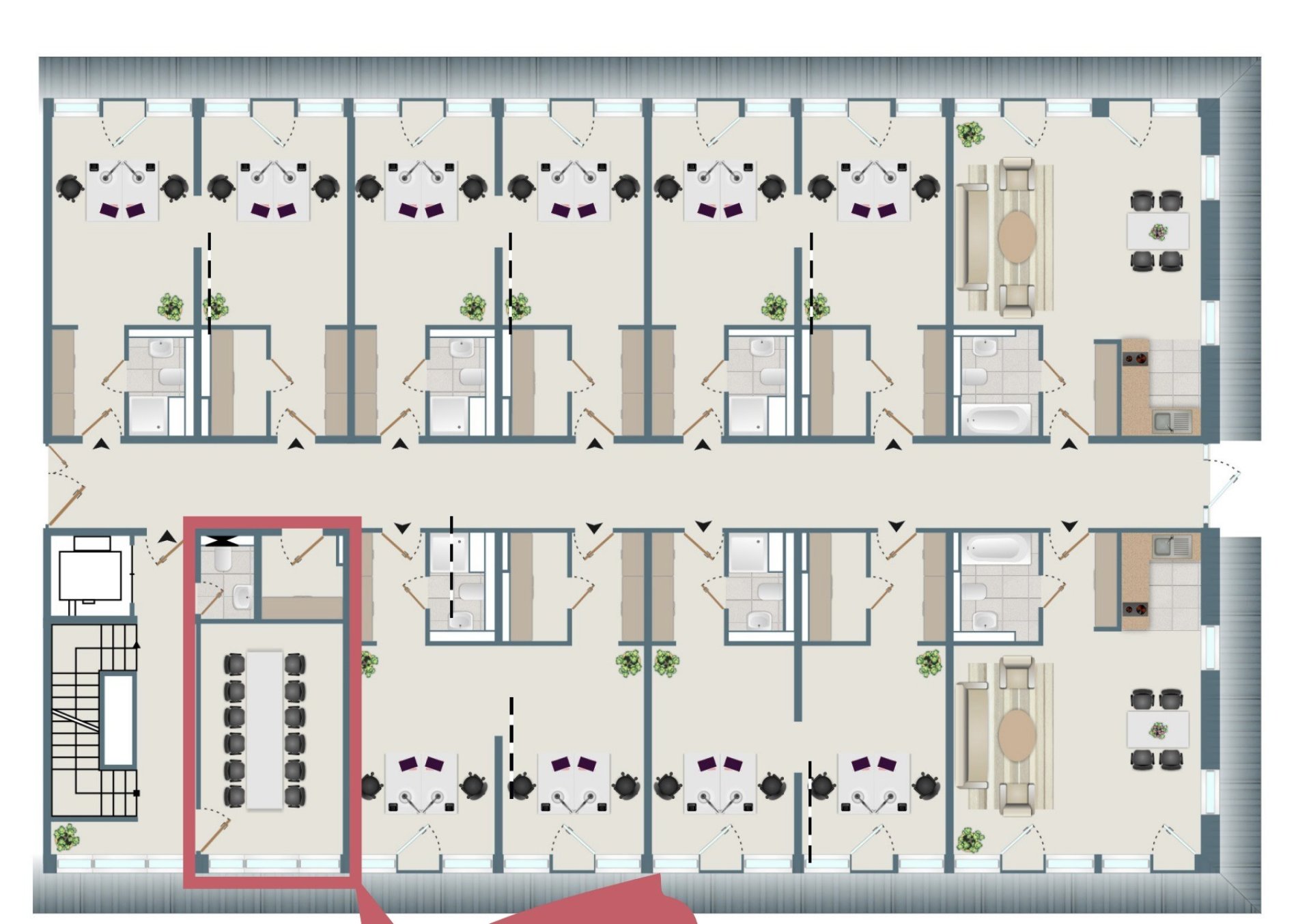 Grundriss Euronova Penthouse