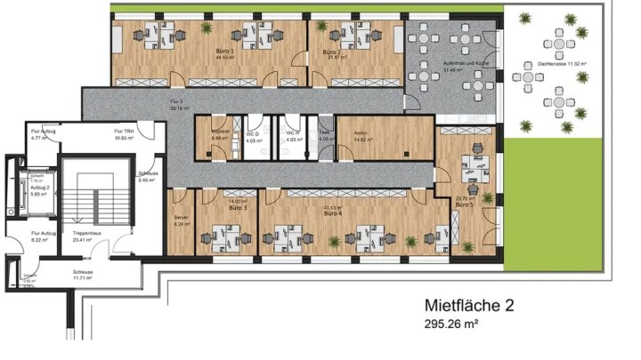 Moderne Büroflächen nahe Autobahnkreuz Köln-West
