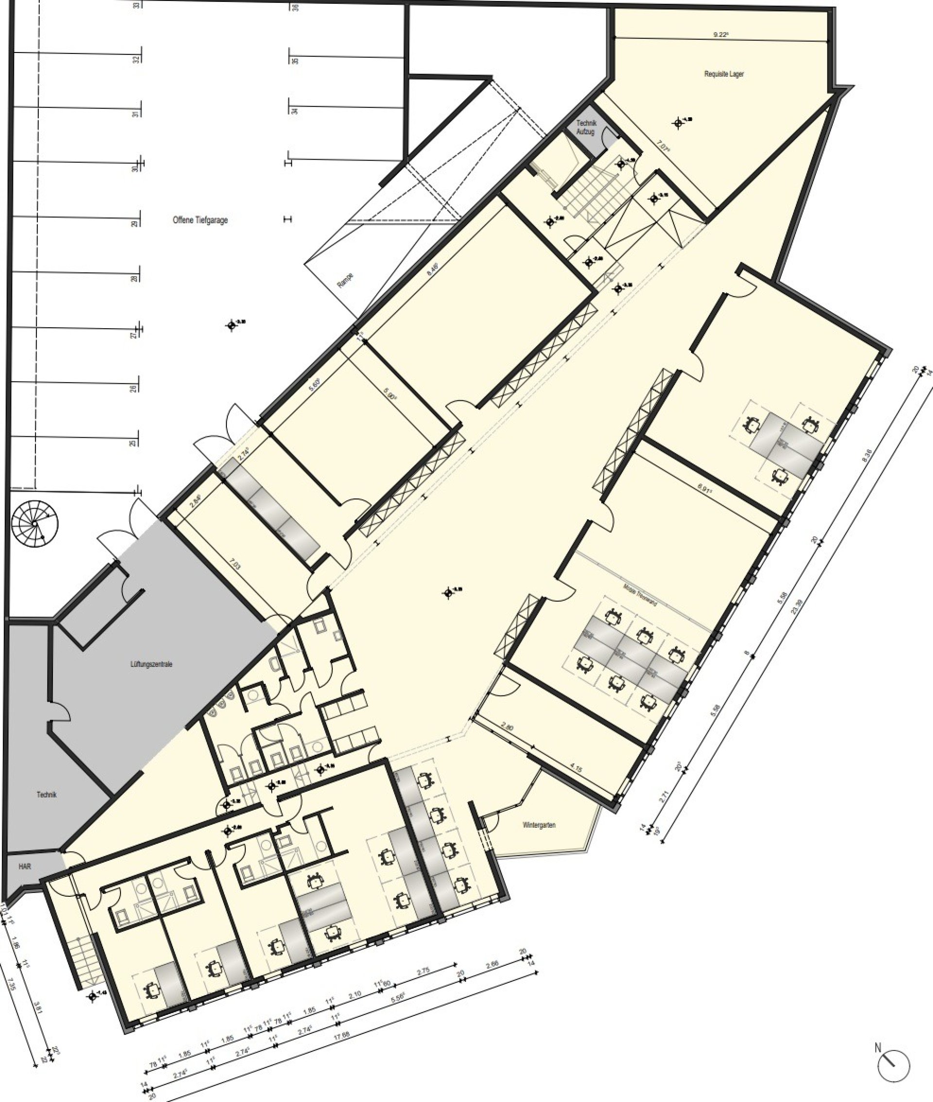 Grundrissplan UG