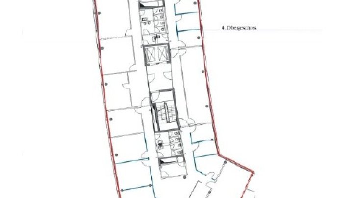 Moderne Büros auf historischem Grund im 
