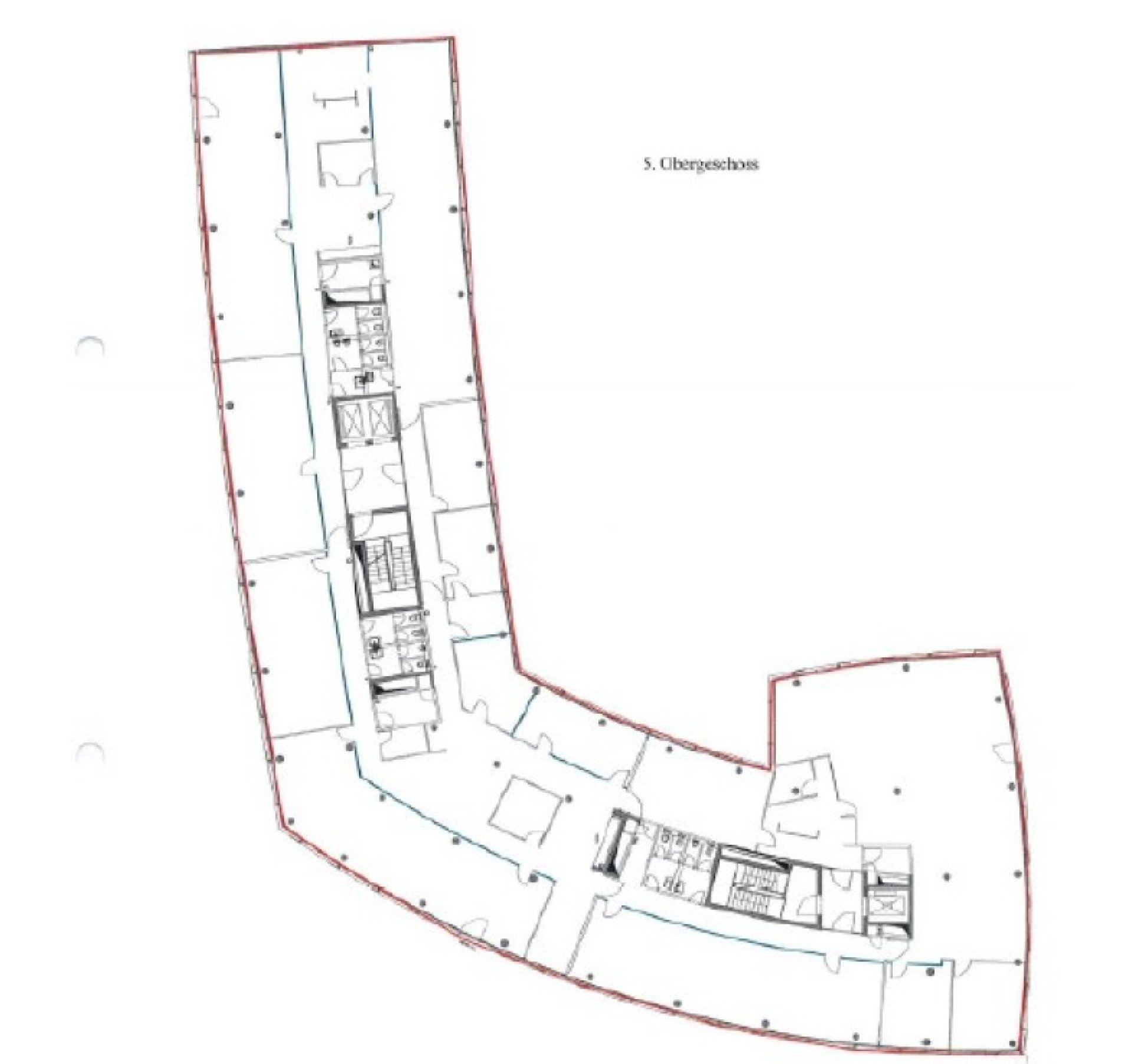 Grundrissplan 5.OG 1.587 m² Haus8-10