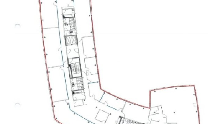 Moderne Büros auf historischem Grund im 