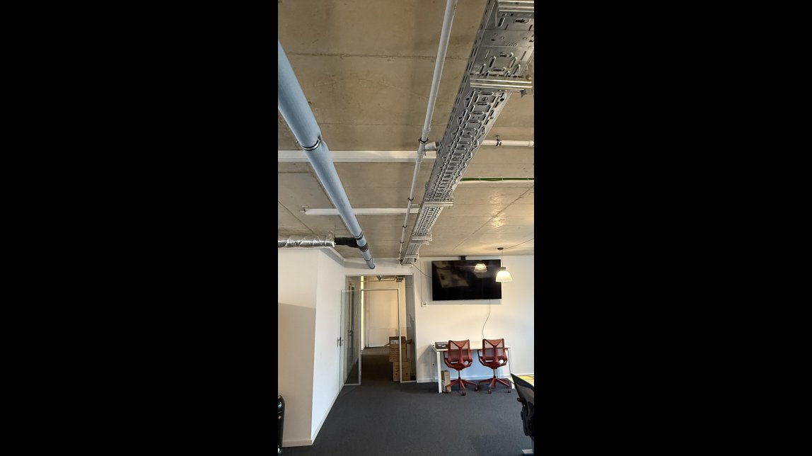 Offene Loftdecke