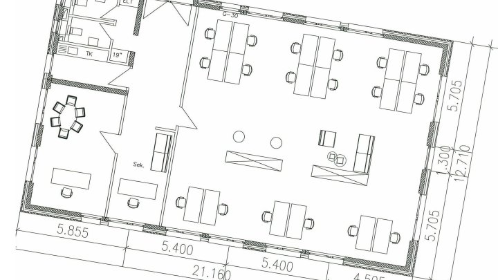 Modernes Büro im Technologiepark