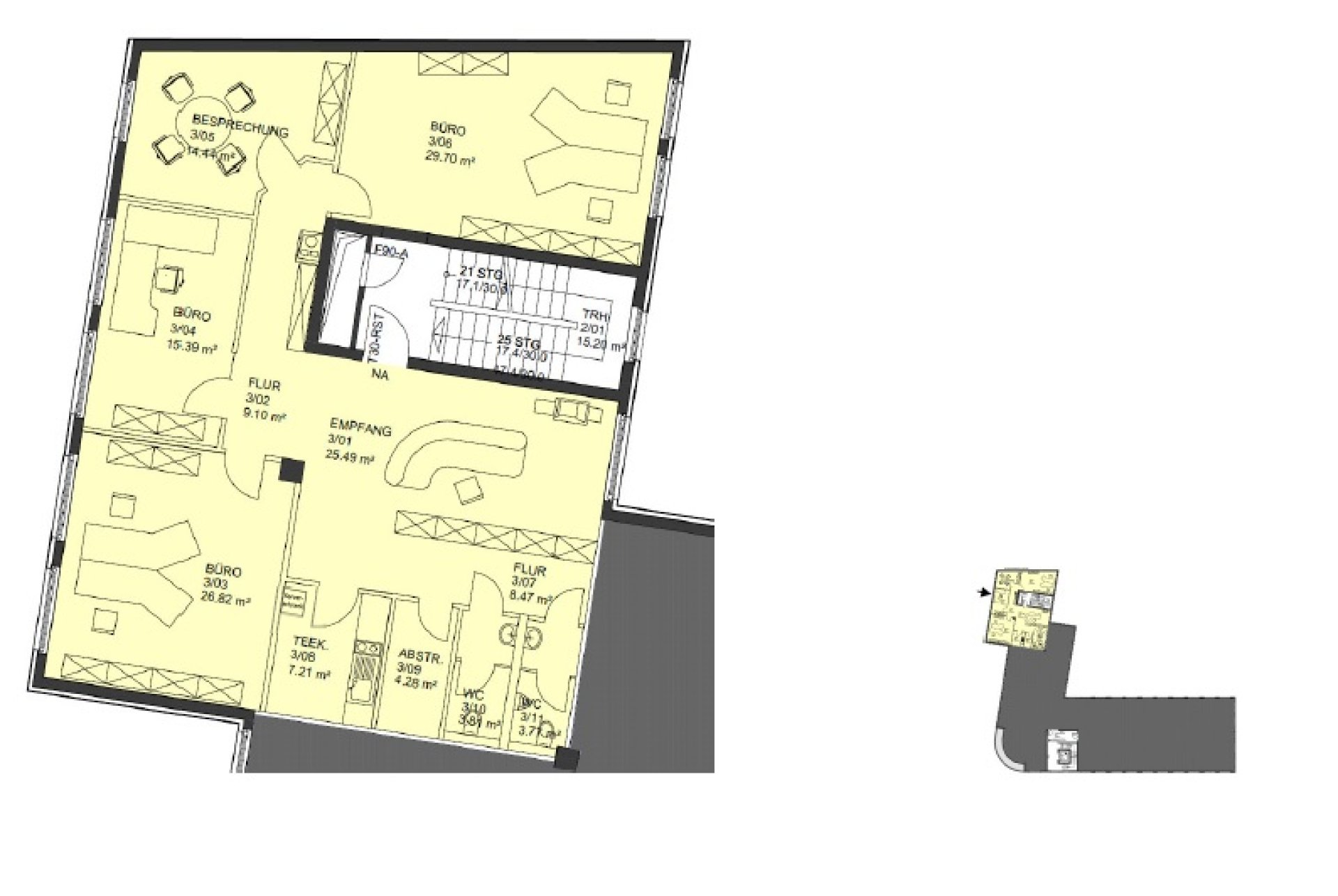 Grundrissplan 1.OG