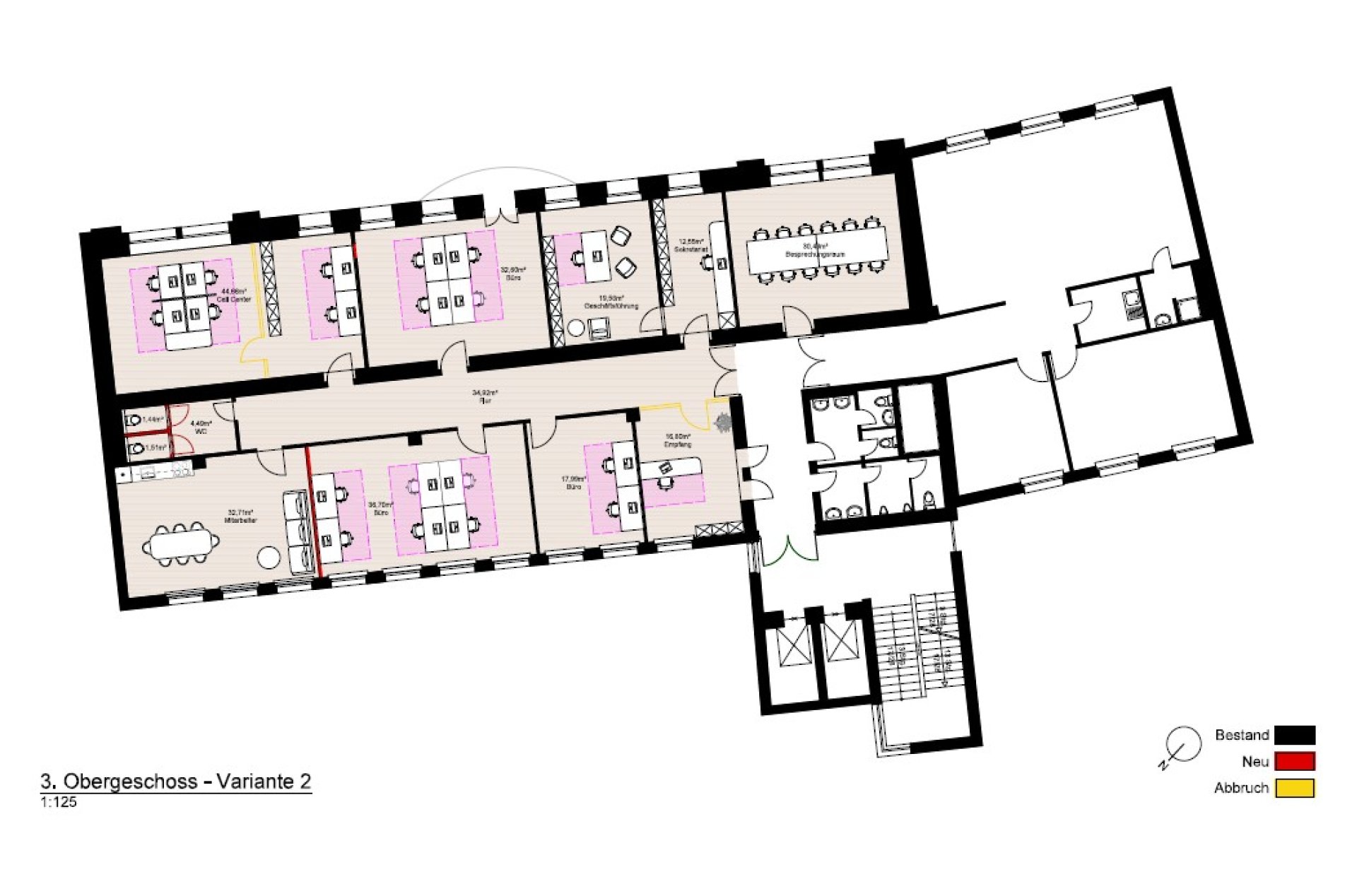Grundrissplan 3.OG V2 (341qm)