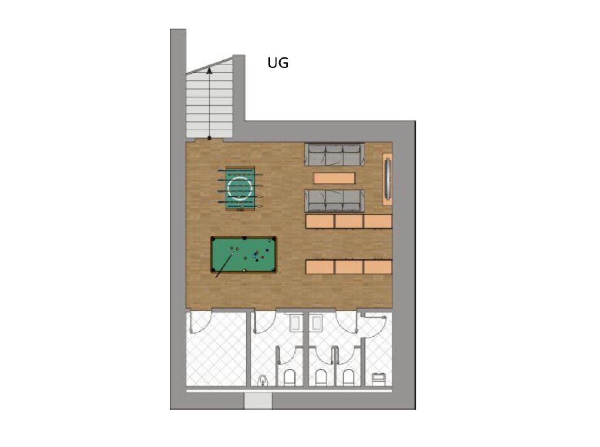 Grundrissplan UG