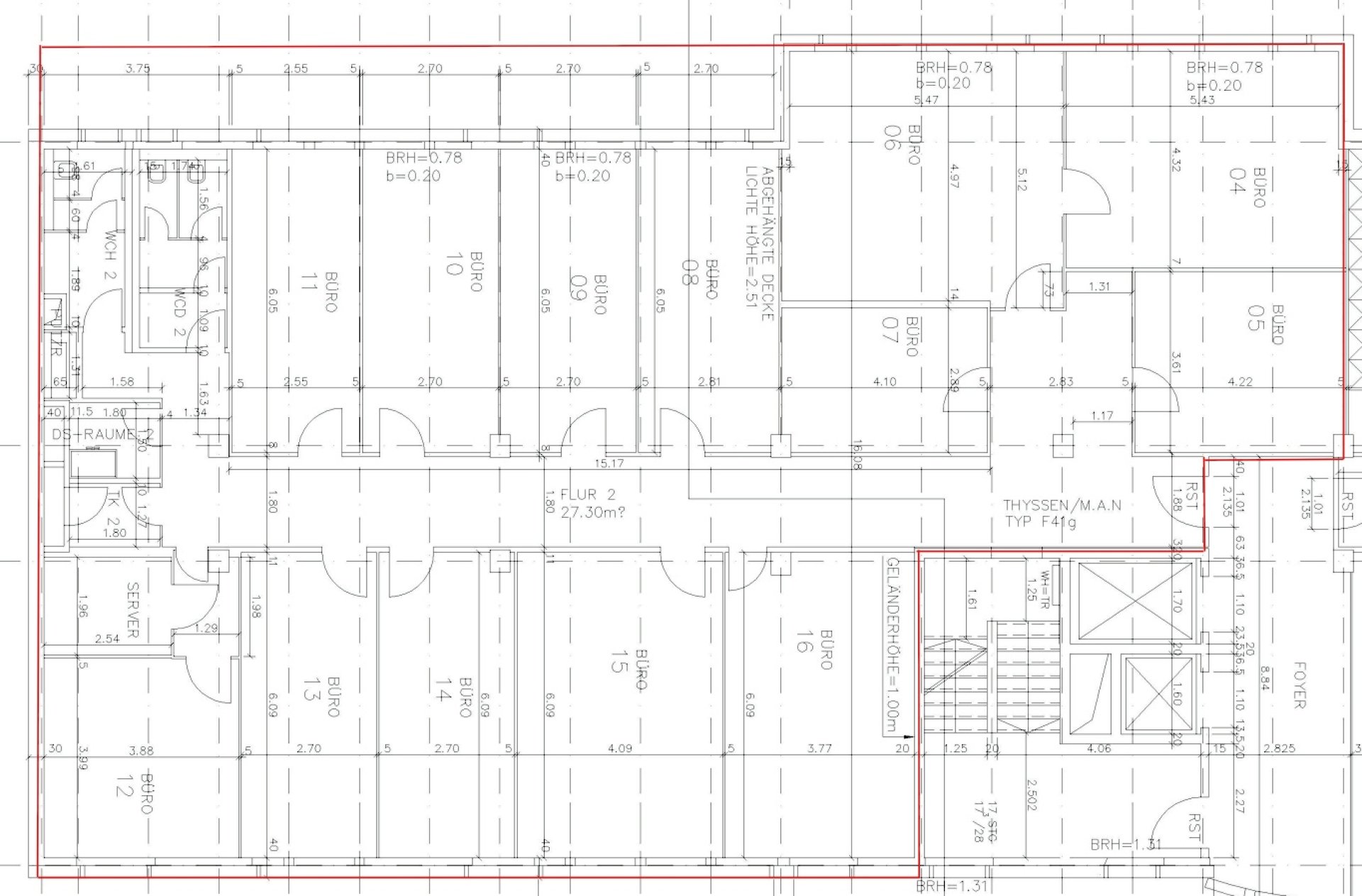 Grundrissplan 5.OG