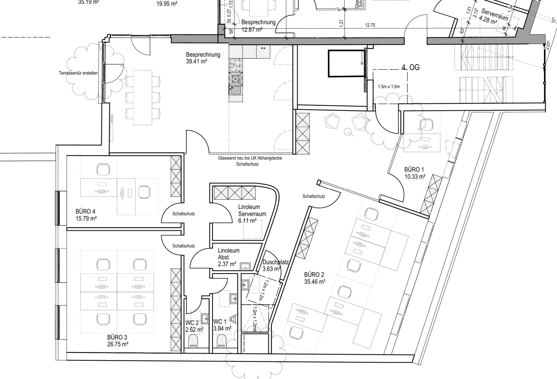 Grundrissplan 4.OG IST-Plan