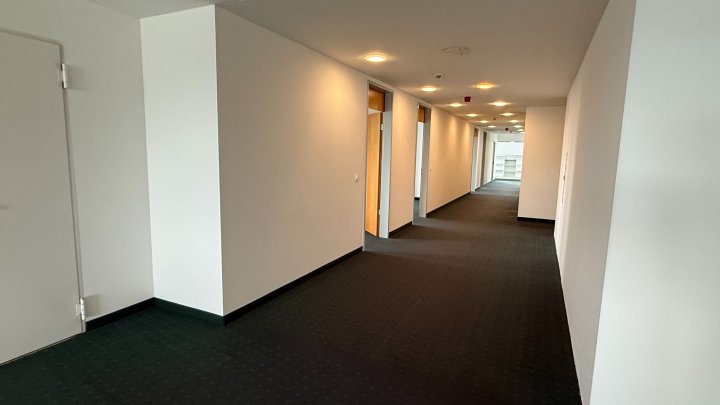 Modernes Büro hinter repräsentativer Altbaufassade