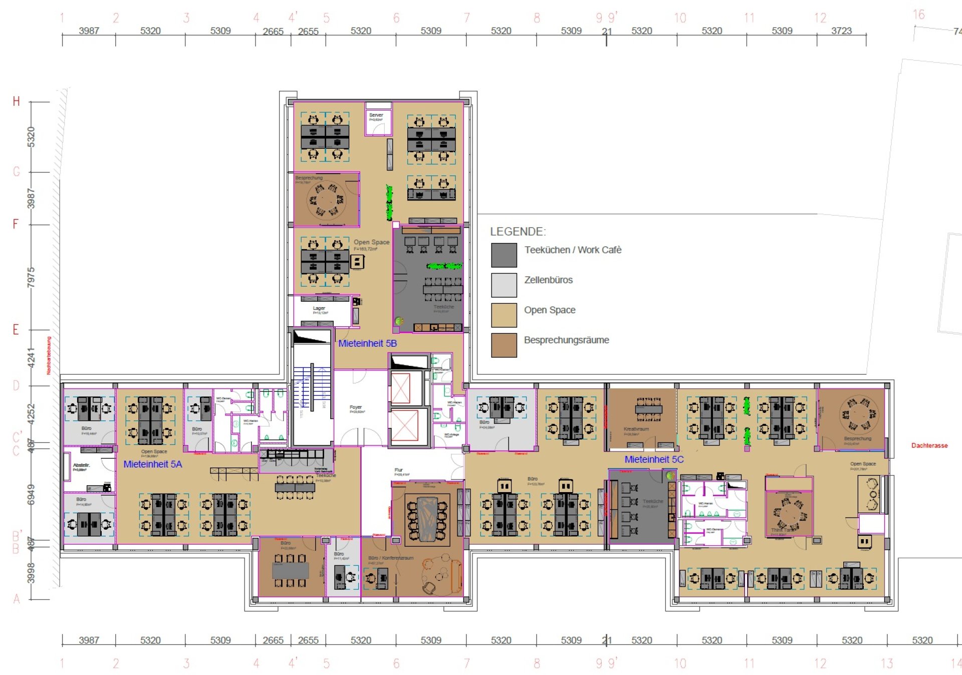 Grundrissplan 5.OG