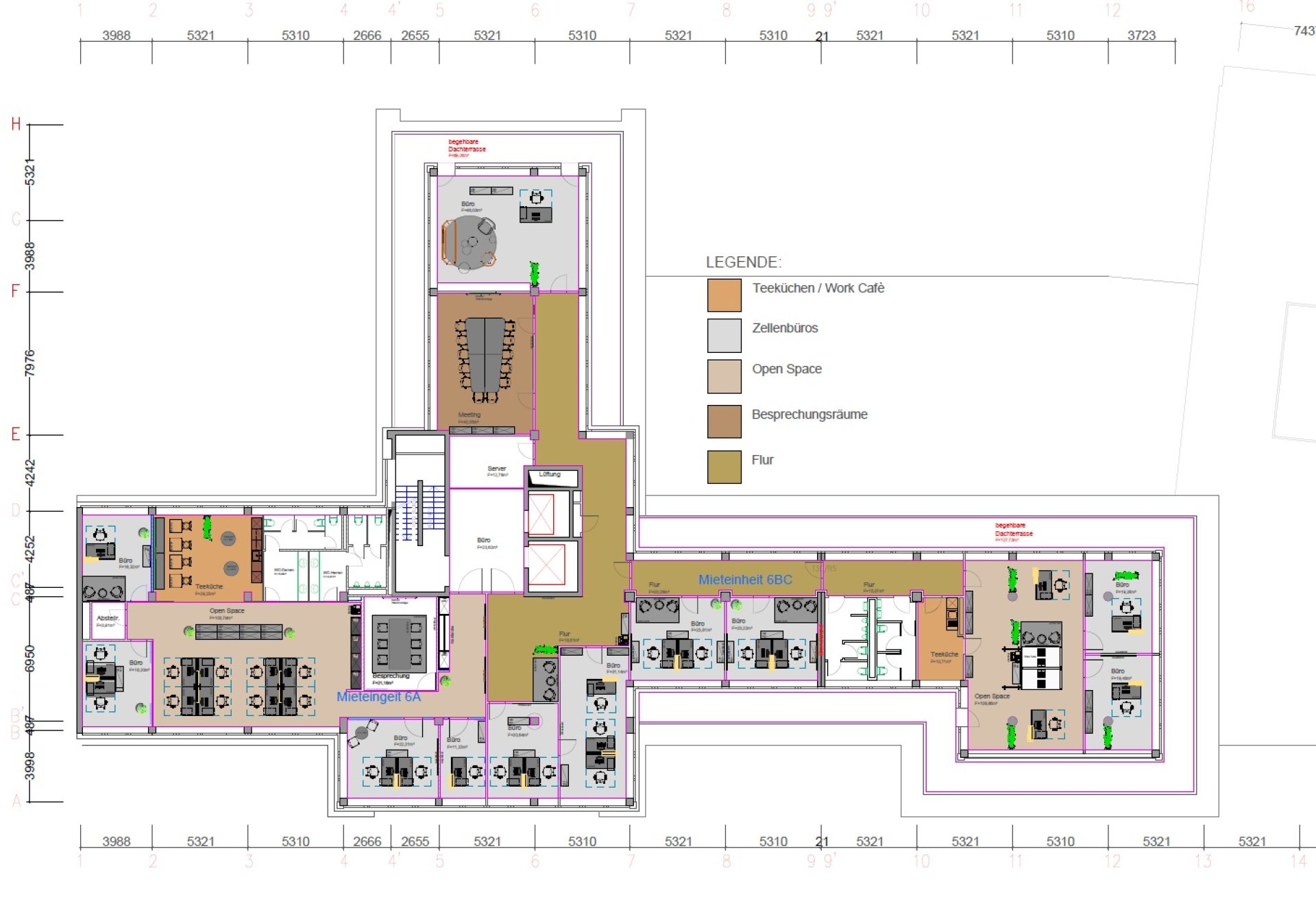 Grundrissplan 6.OG