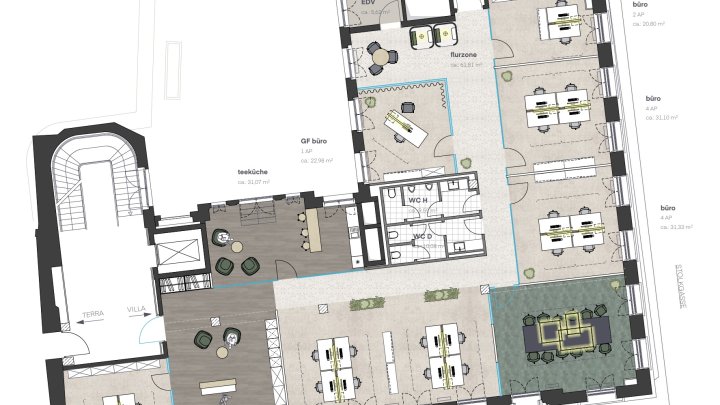 Villa – Historische Architektur mit repräsentativen Büroflächen im Kölner Bankenviertel